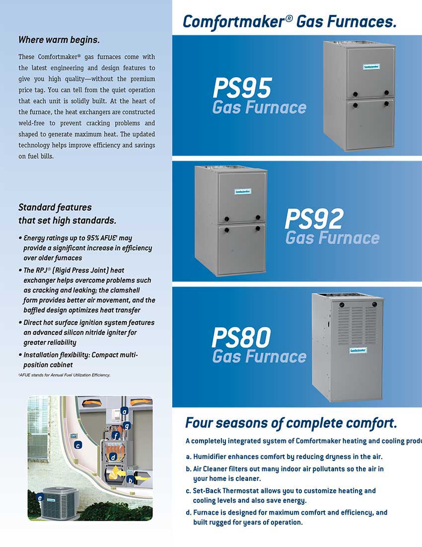 90% N9MSE Comfort Maker Gas Furnace